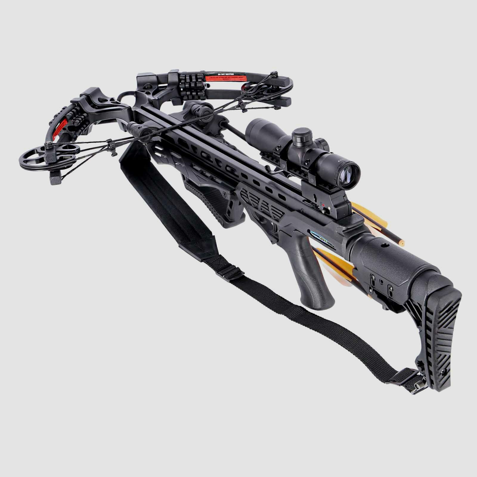 SET Compoundarmbrust Man Kung Kraken XB58 Schwarz 200 lbs (P18)