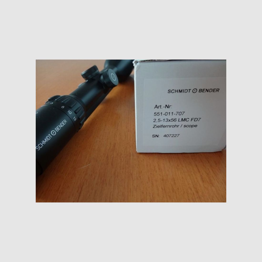 Schmidt & Bender Schmidt & Bender Stratos 2.3-13x56 LMC with Convex Rail Abs.FlashDot 7