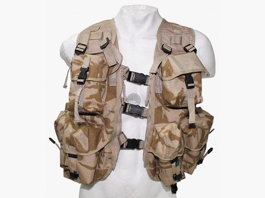 Brit. tactical vest, DPM desert, used.