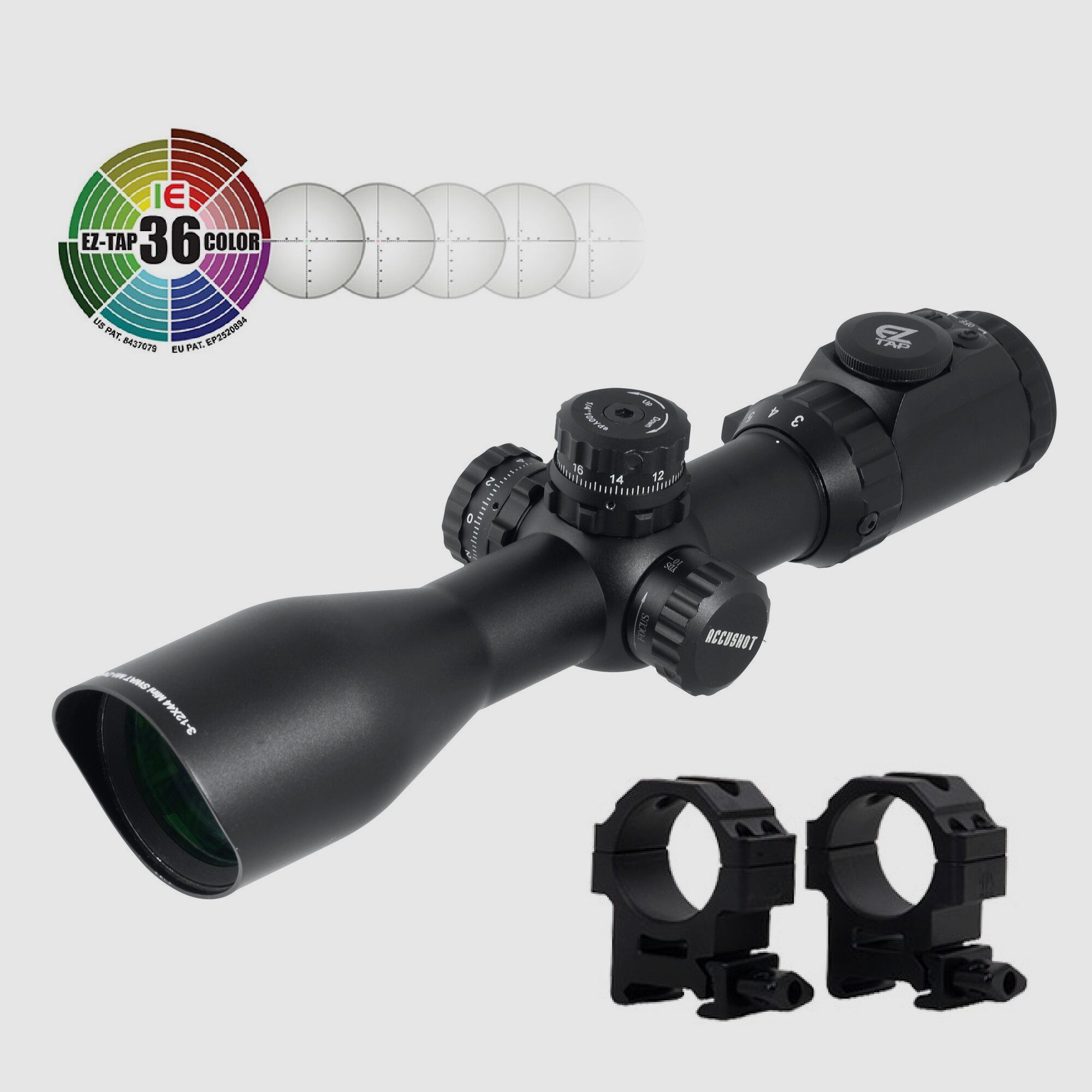 UTG Zielfernrohr Accushot compact 3-12x44 beleuchtet