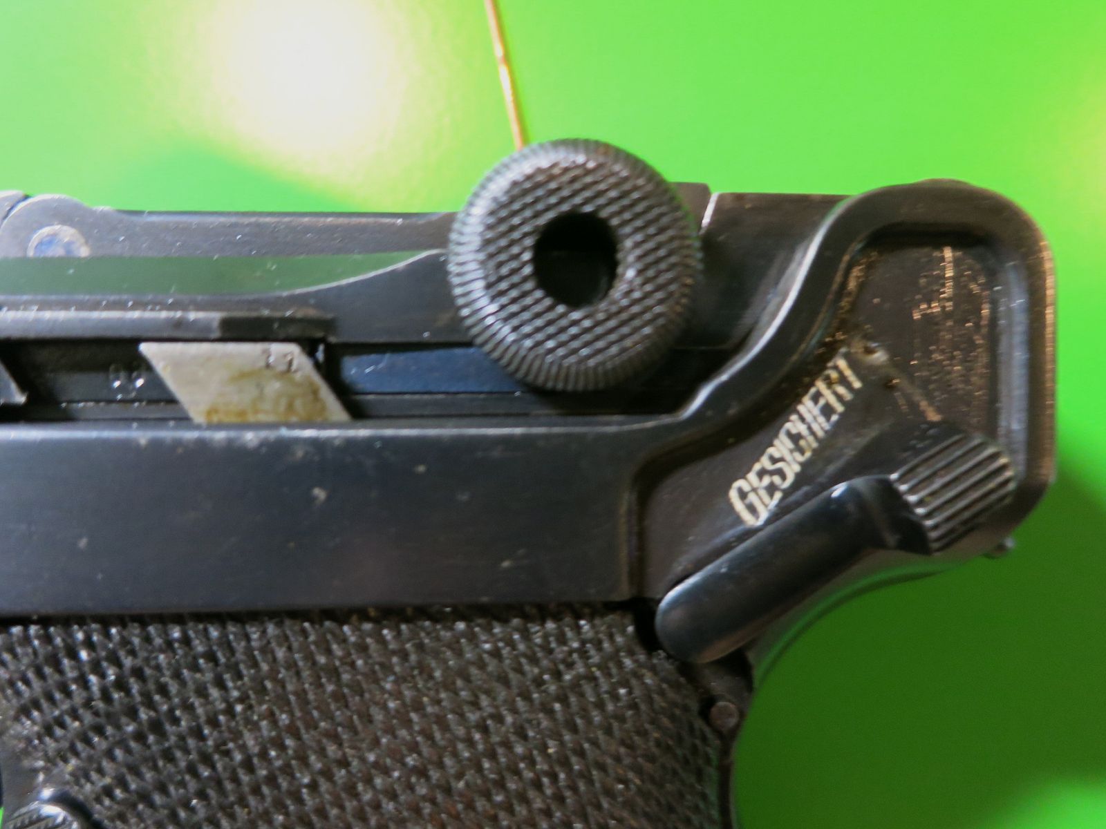 Deutsche Waffen- und Munitionsfabriken (DWM) 1918 , lange Pistole 08 P08, Ari P08 (Artillerie), 9 mm Luger     #48