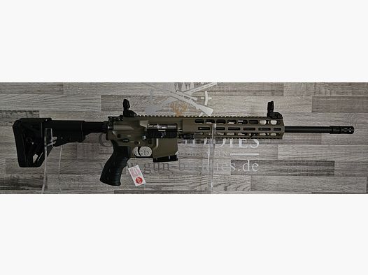 HAENEL CR223 olive - 16.65" 42cm barrel - match trigger - long M-LOK handguard - new goods from specialist trade -