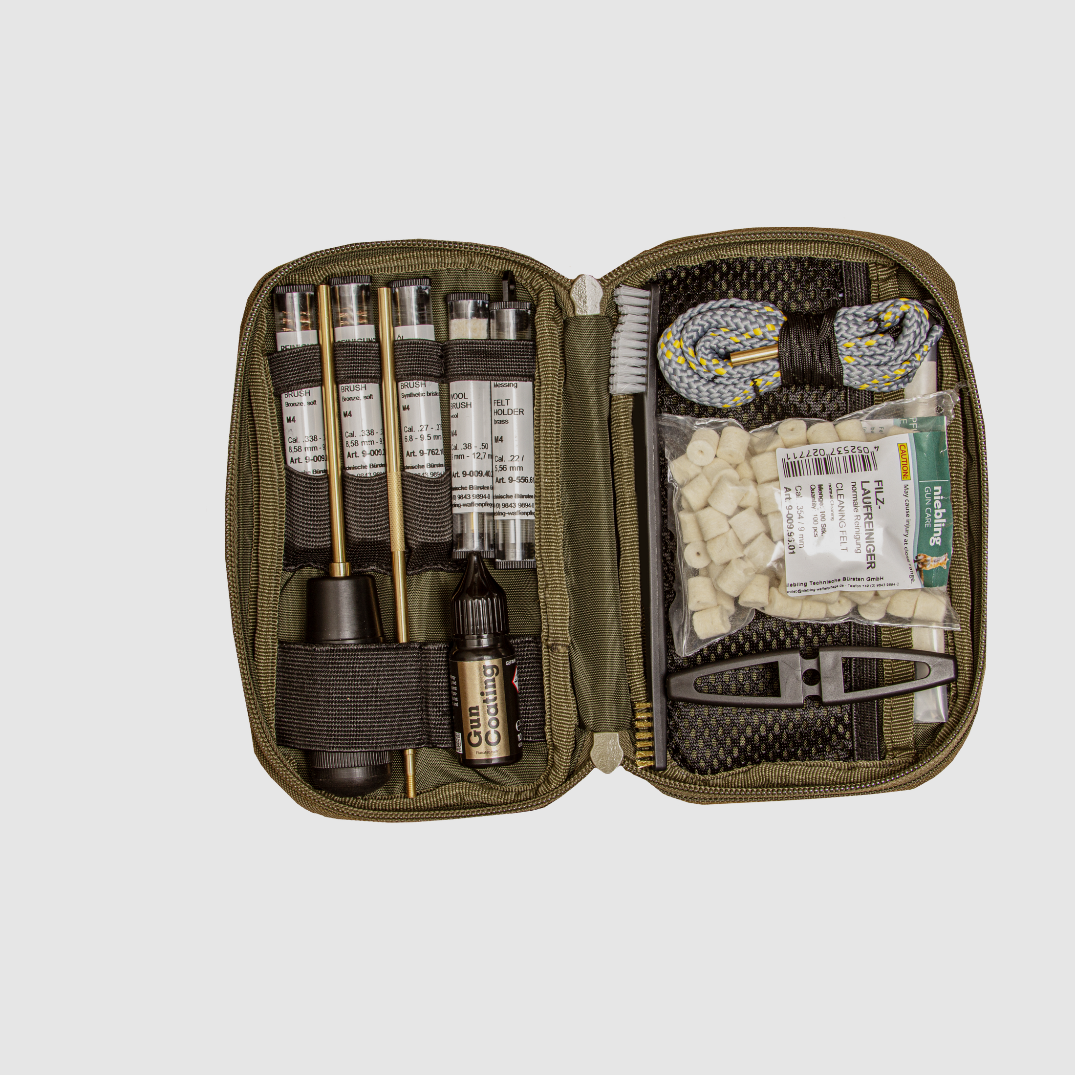 FLUNA TEC Field Care Set 9mm, set di pulizia per pistole, immagine 1 di 3