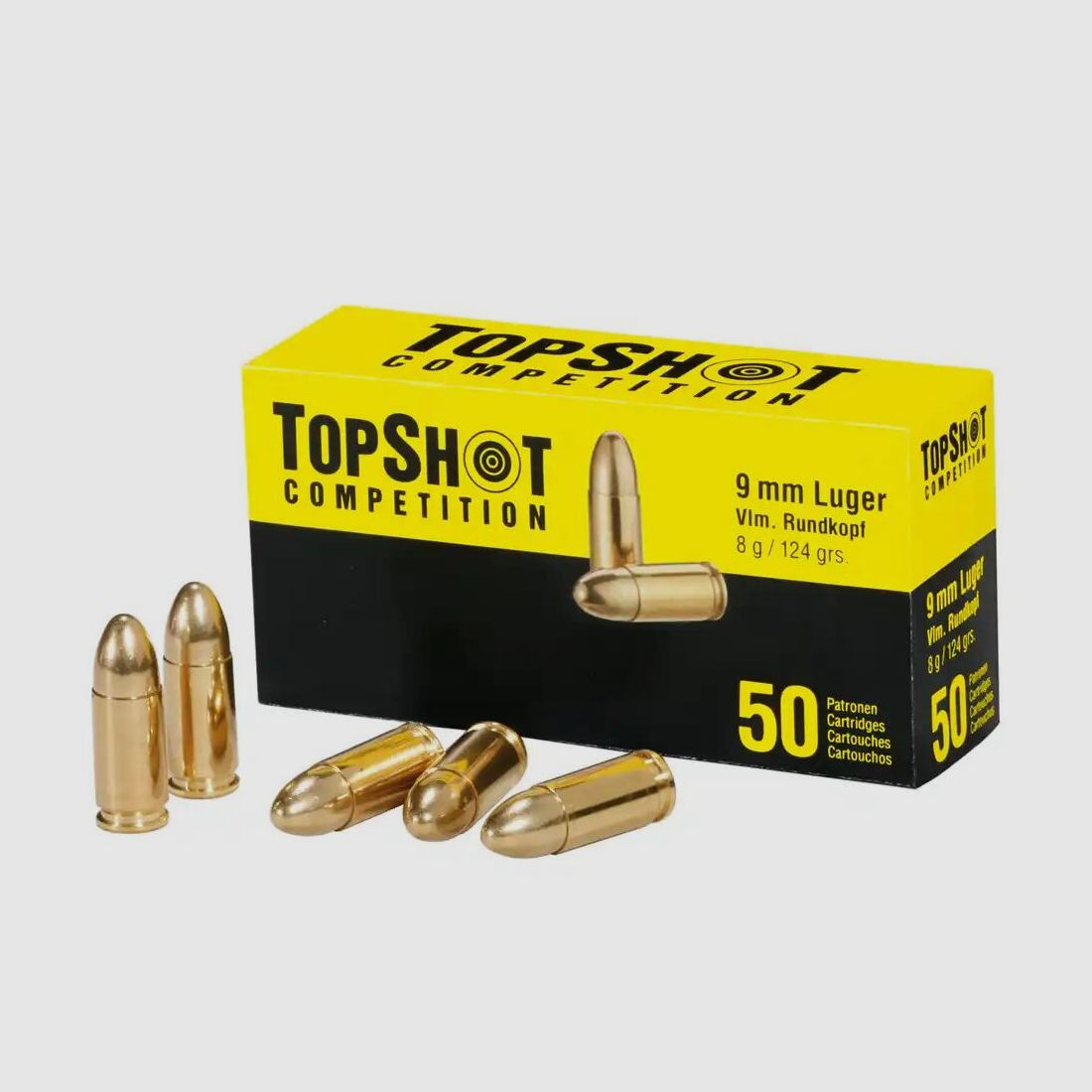 TopShot FMJ 124grs - 50Stk