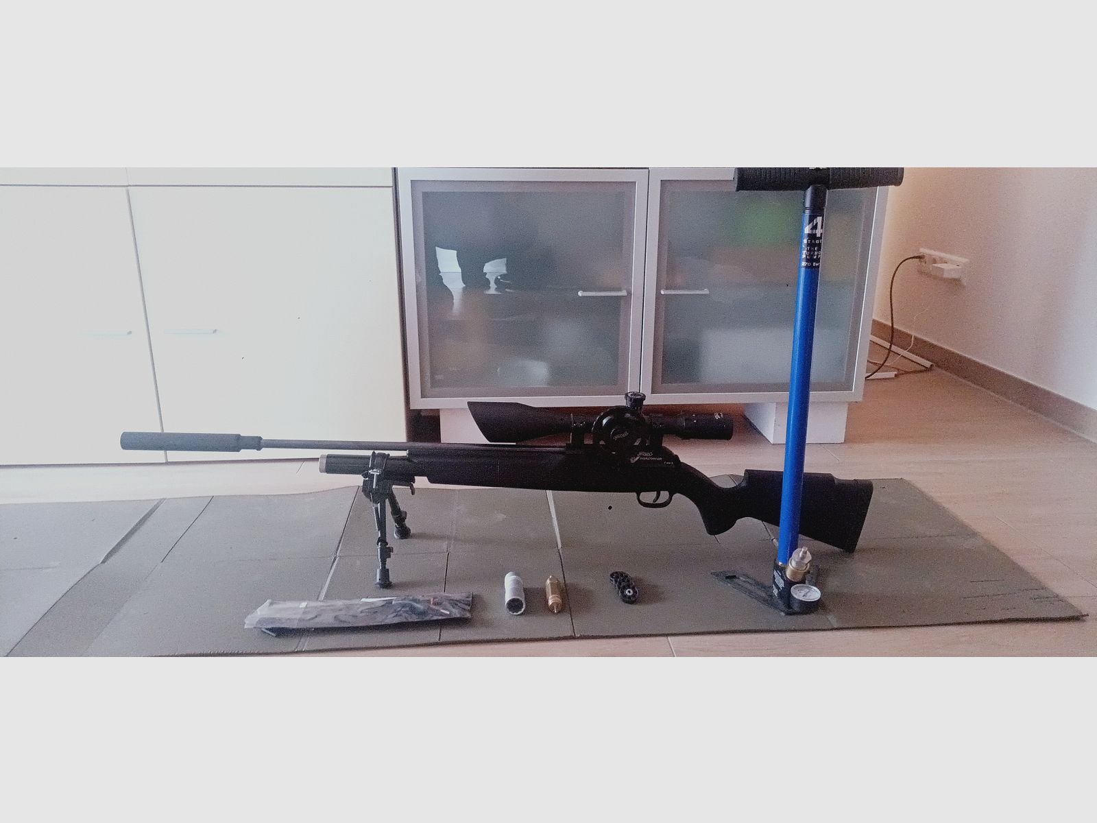 Walther Dominator 1250 FT Persluchtgeweer -Set m. Pomp en co