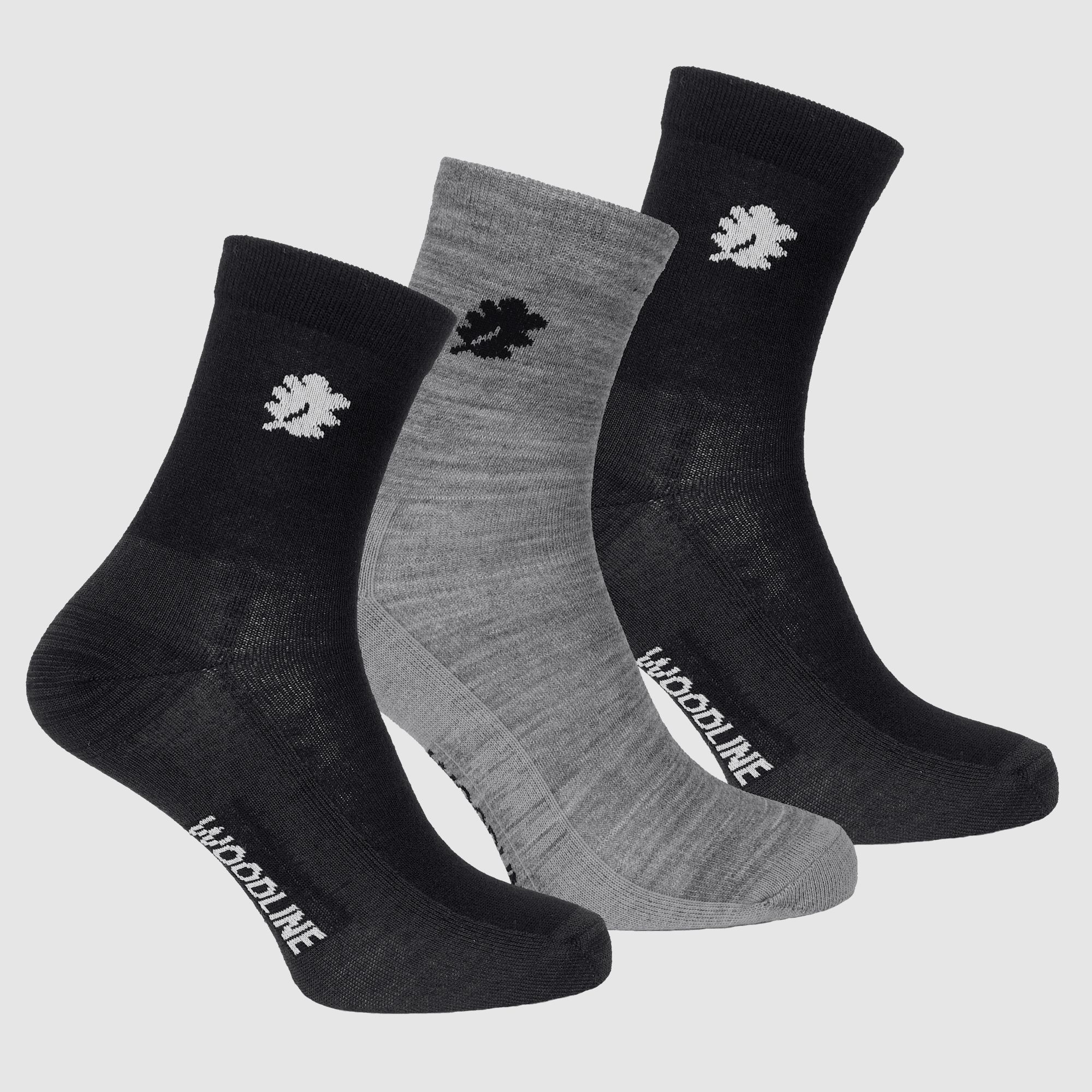 Skarpety Woodline Liner z wełny merino 3-pak 35-39