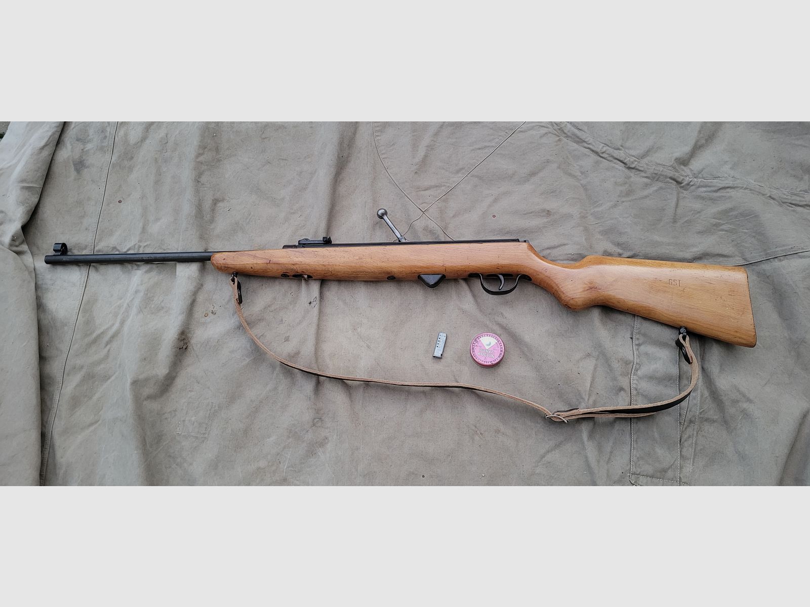 DDR Luftgewehr mit Magazin Haenel 310
