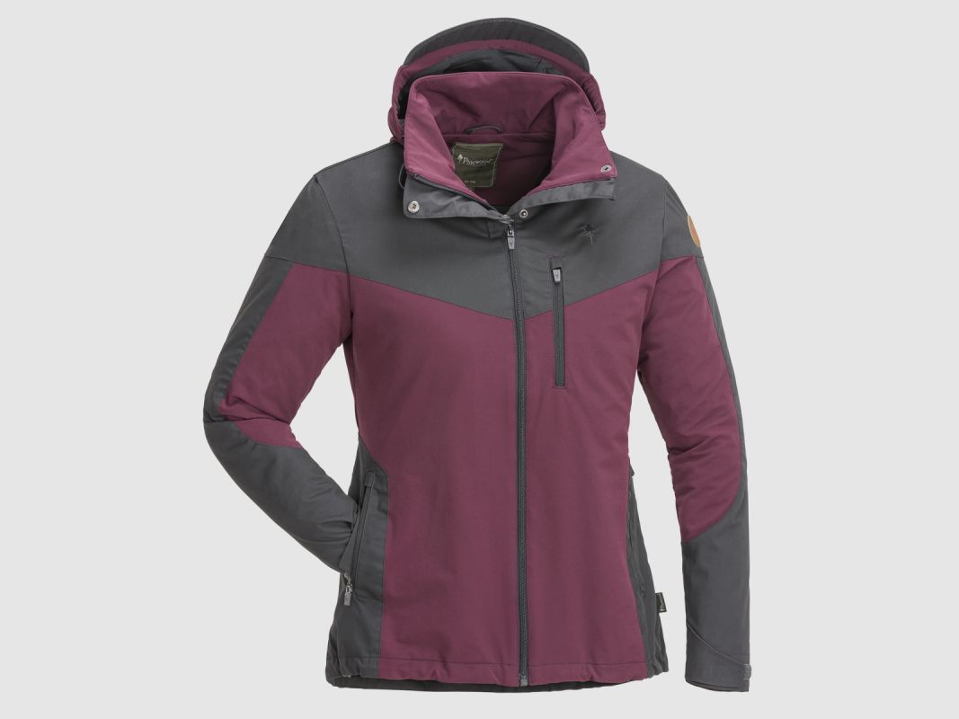 Pinewood Damen Jacke Finnveden Hybrid Plum/Dark Anthracite
