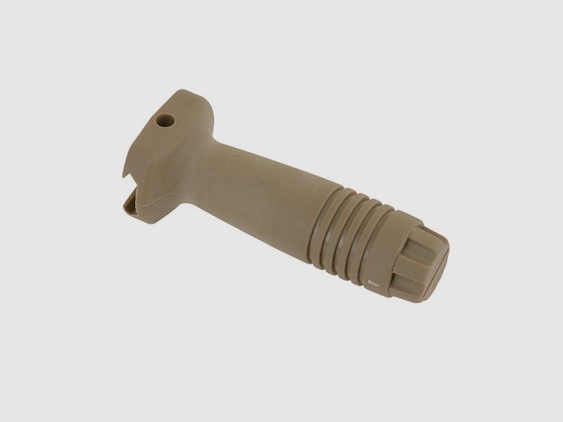 Impugnatura anteriore verticale per Airsoft in Dark Earth versione lunga