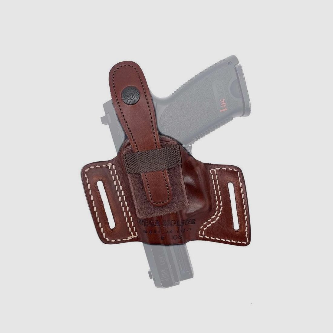 Gürtelholster mit offener Mündung & Sicherung Beretta 81/82/84/85/87, HW 94, Walther PP/PPK, S&amp;W M&amp;P Bodyguard 380-Braun-Rechtshänder