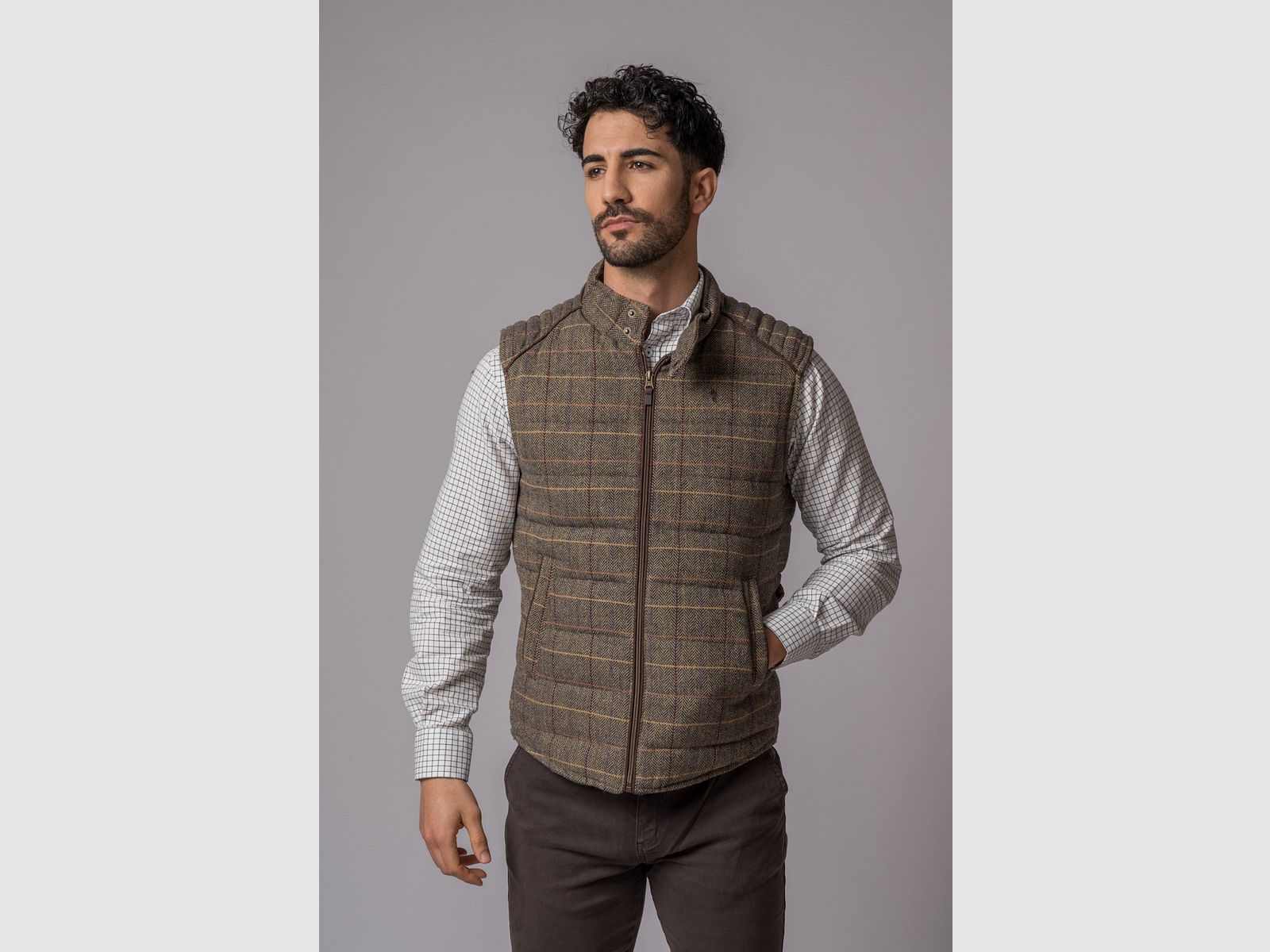 Chaleco Verona Espiga Tweed, imagen 1 de 6