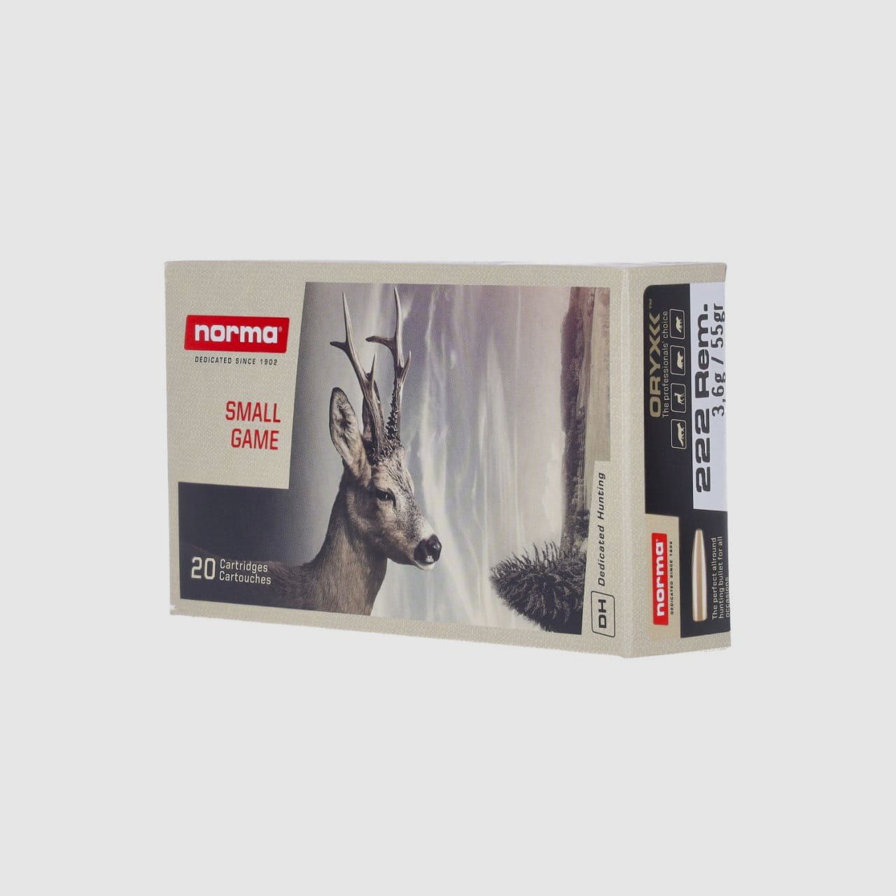 Norma .222 Rem. Oryx 55 gr. - 20 pcs
