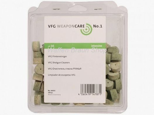 VFG Flintenreiniger "super-intensief" Kal.16 voor grove vervuilingen gepatenteerd met messingfa