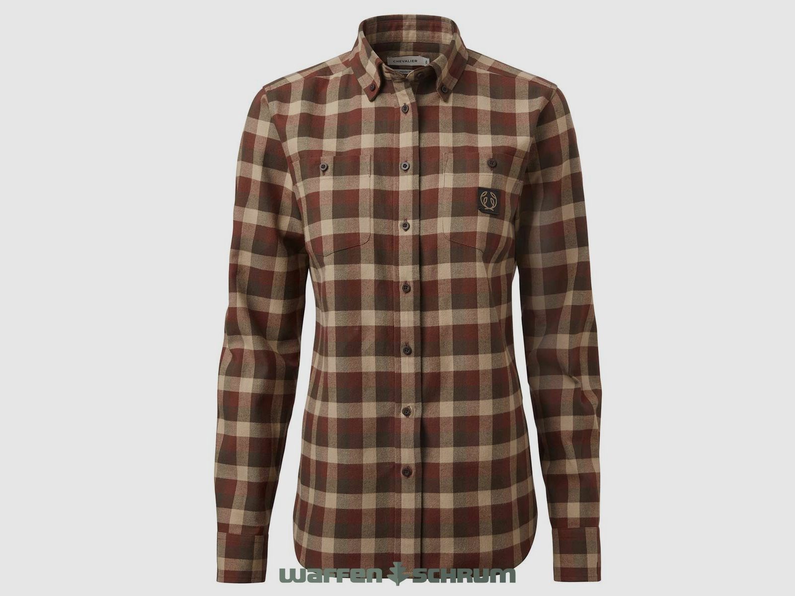 Chevalier Bluse Flannel Heron Holly Green Checked
