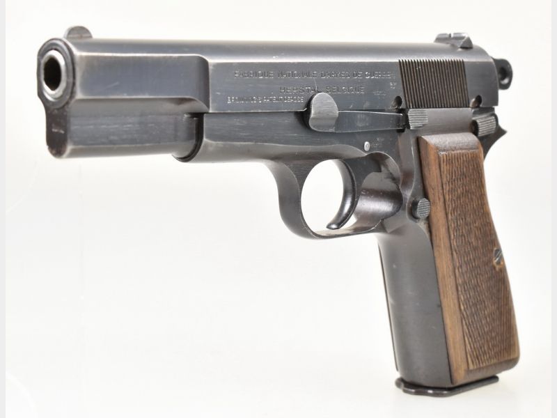 WK II Nrgl. FN - BROWNING " HIGH POWER " Pistole aus Wehrmachtsfertigung / Pistole P.640 (b)