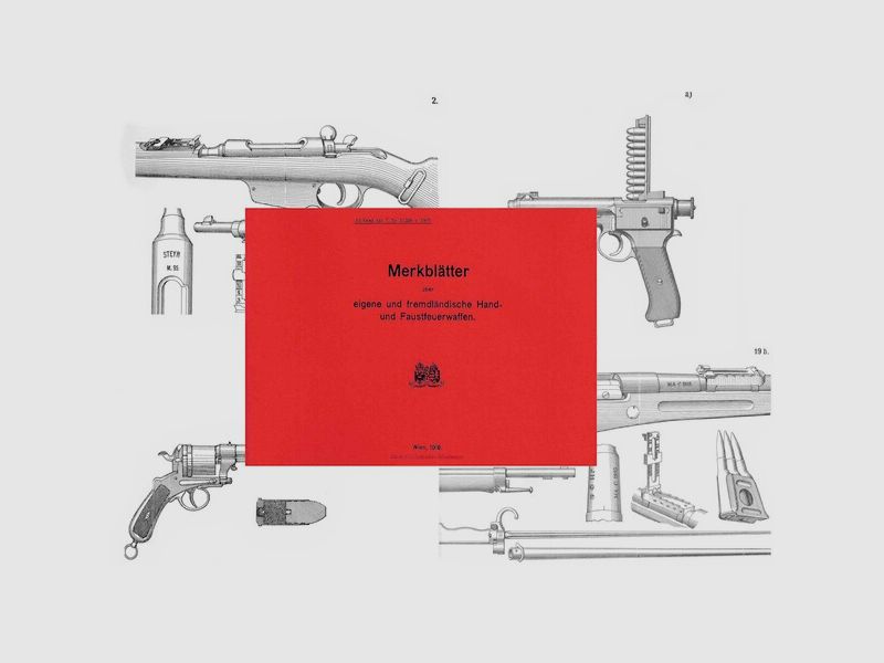 Nachdruck Merkblätter Waffen / Beutewaffen Österreich 1918