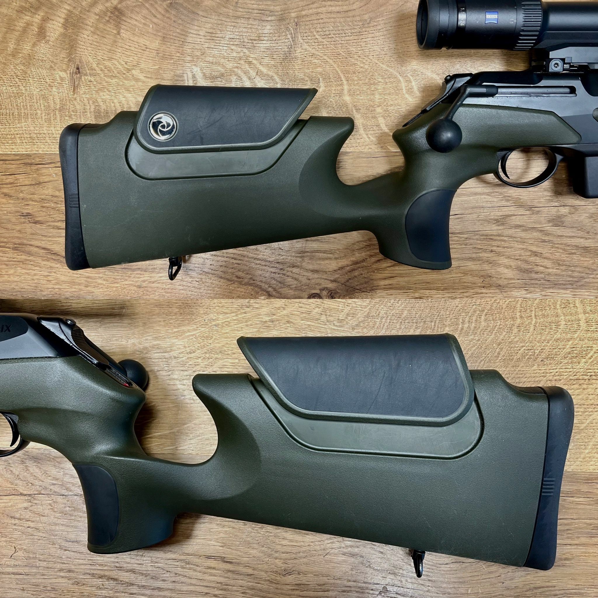 Merkel mit Zeiss Drückjagdglas Conquest V6 1,1-6x24 Helix Speedster Conquest V6