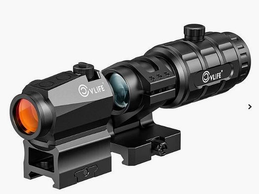 CVLIFE Jackal Howl Rotpunktvisier & 3X Vergrößerungskombination Neuwertig