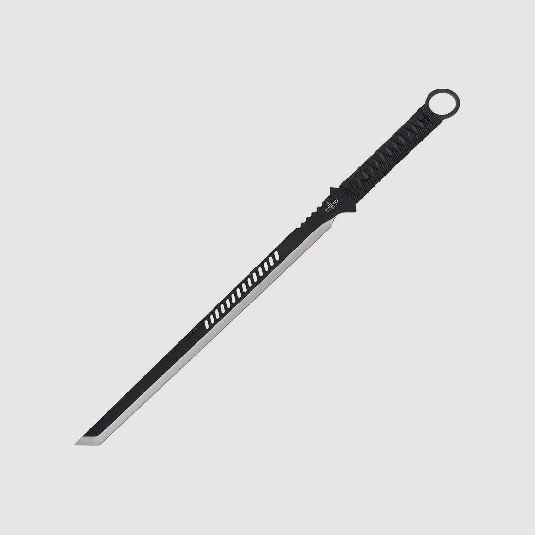 Ninja miecz z czarną stalową klingą