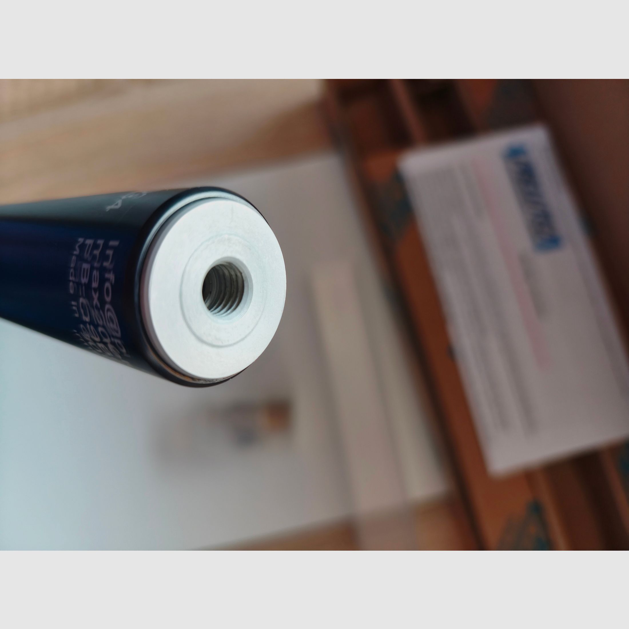 Cartucho de aire comprimido PRELUTEC para Walther LG 300 / LG 400 – Nuevo y sin usar – 250 Bar fabricación especial. Negro