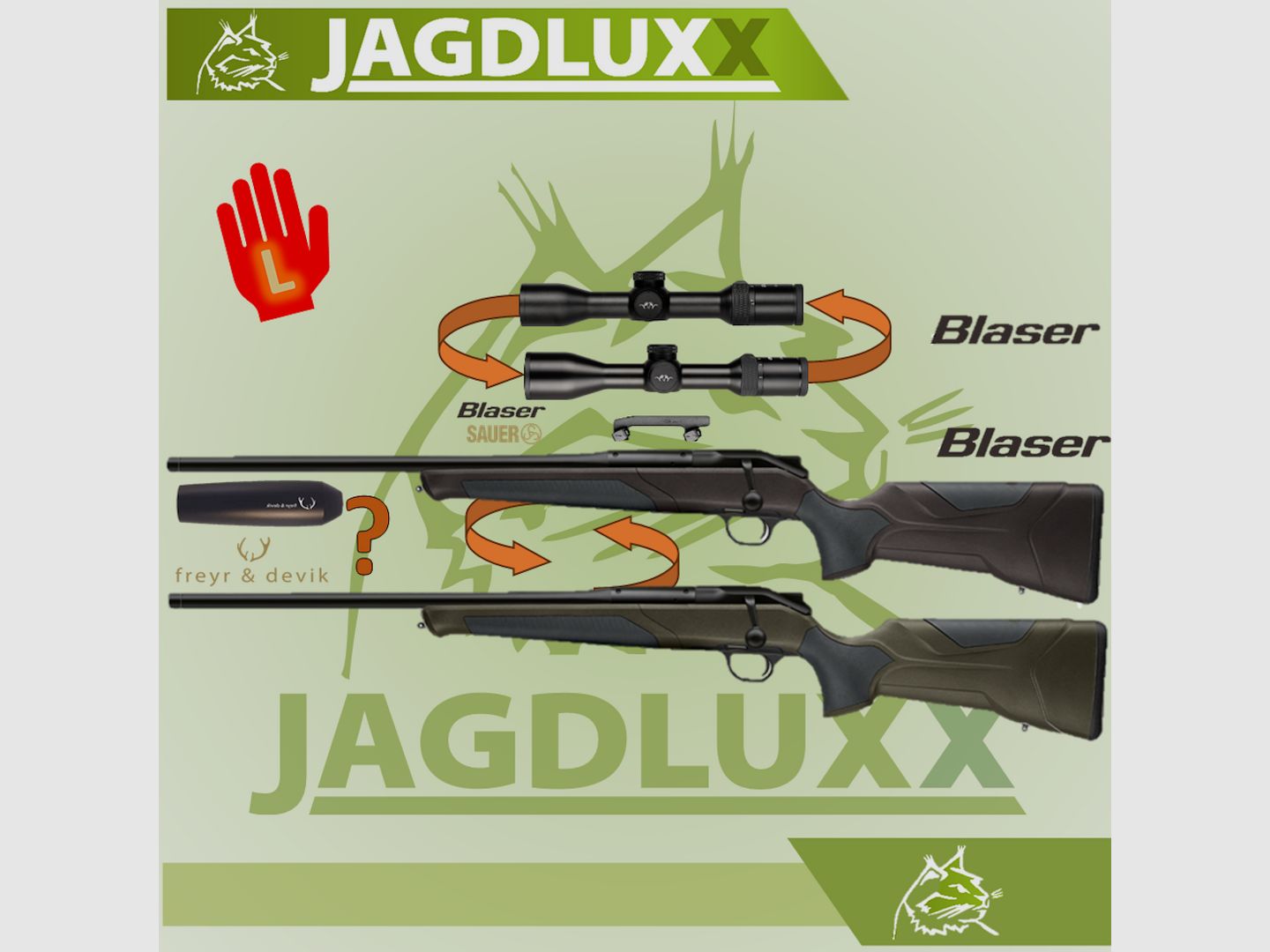 Blaser R8 Professional 2.0 Linkswaffe im Blaser Paket