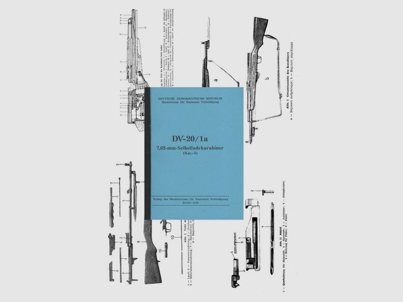 Nachdruck DDR NVA Dienstvorschrift SKS Simonow-Karabiner von 1958