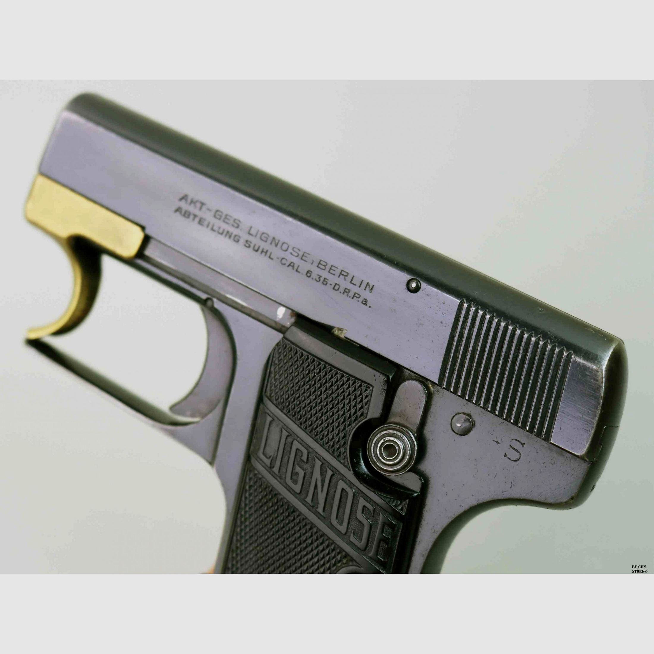 Lignose pistol mod. 2A “One hand” cal. 6.35 mm matr. 11021, image 6 of 7
