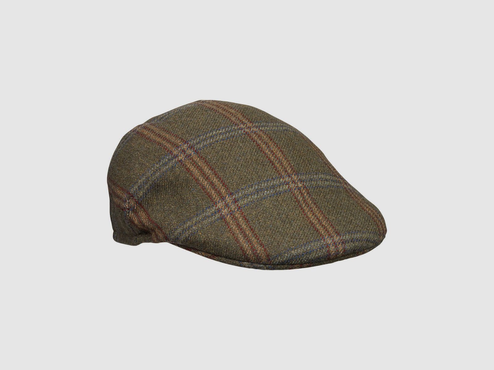 Laksen Chester Flat Cap Tweed Schiebermütze