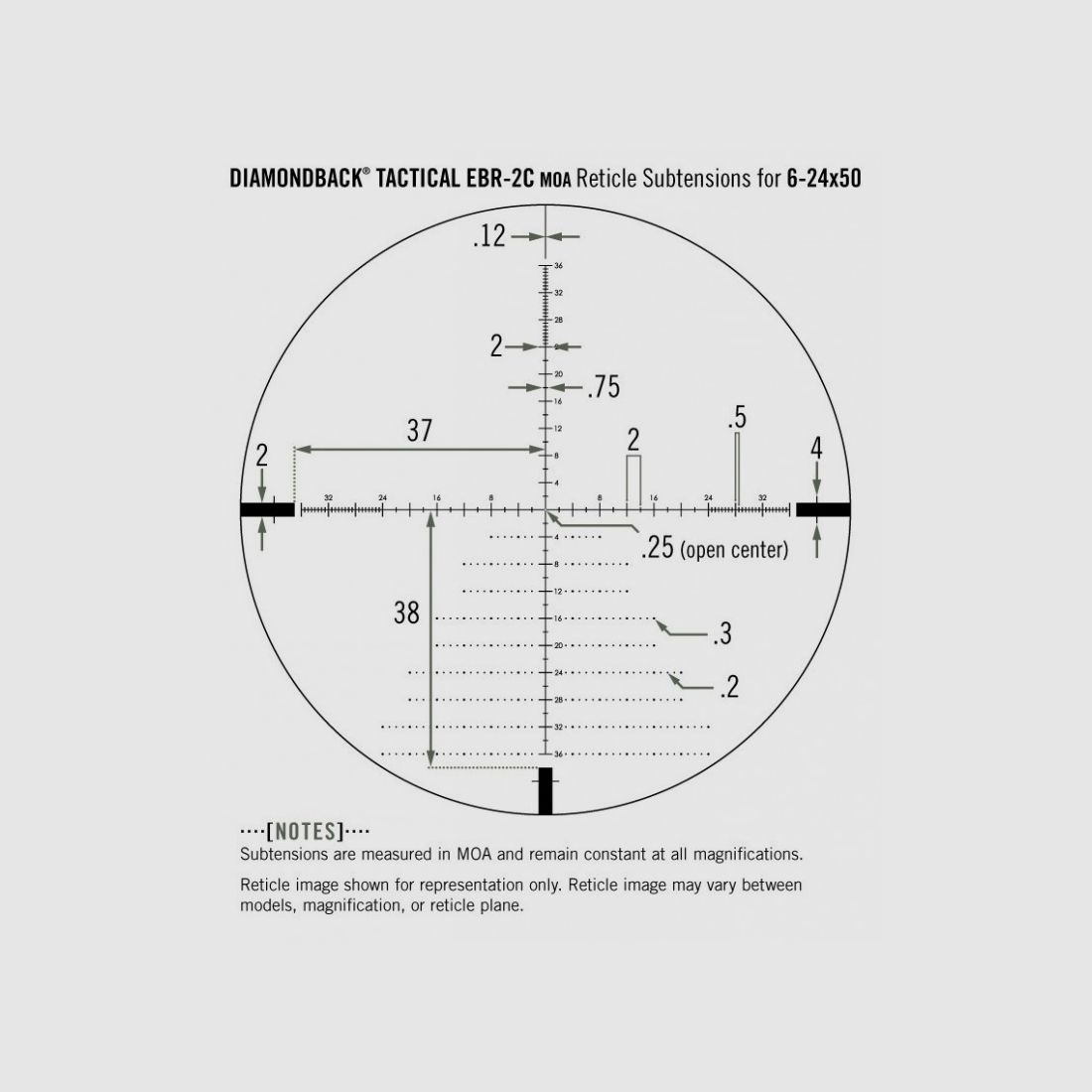Zielfernrohr VORTEX Diamondback Tactical 6-24x-50 FFP, Bild 5 von 7