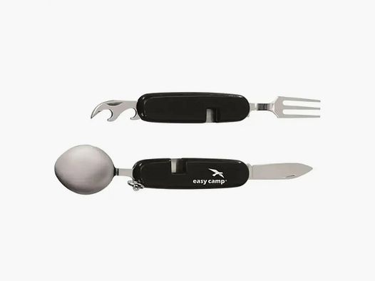 EasyCamp cutlery set foldable black