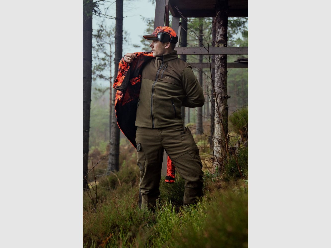 VESTE HARKILA STEINN FLEECE LIGHT WILLOW GREEN 13 01 179 28, image 3 sur 6