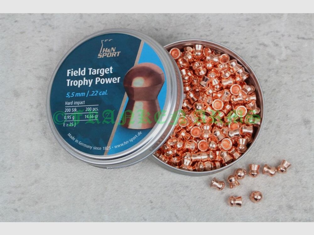 H&N Field Target Trophy Power 5,5mm 200 pezzi