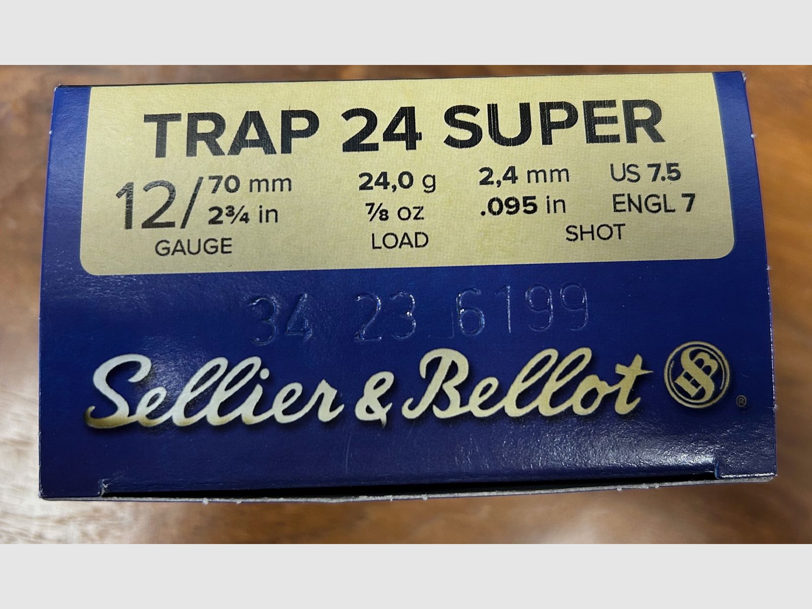 Sellier & Bellot 12/70 Super Trap 2,4mm 24g, Bild 2 von 2