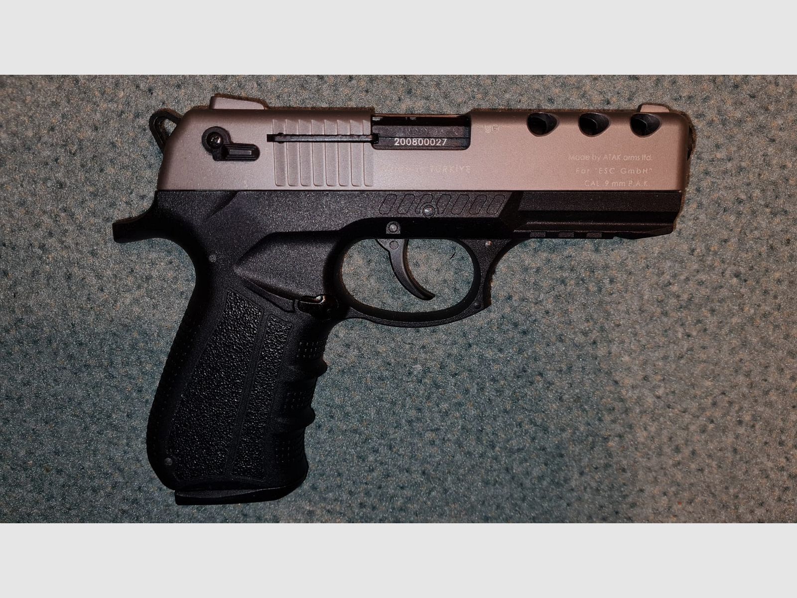 Zoraki 4918 Titan, 9mm P.A.K. PTB 1050