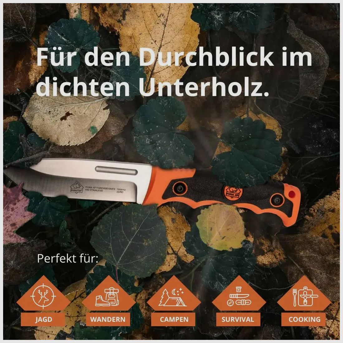 PUMA XP forever knife, orange