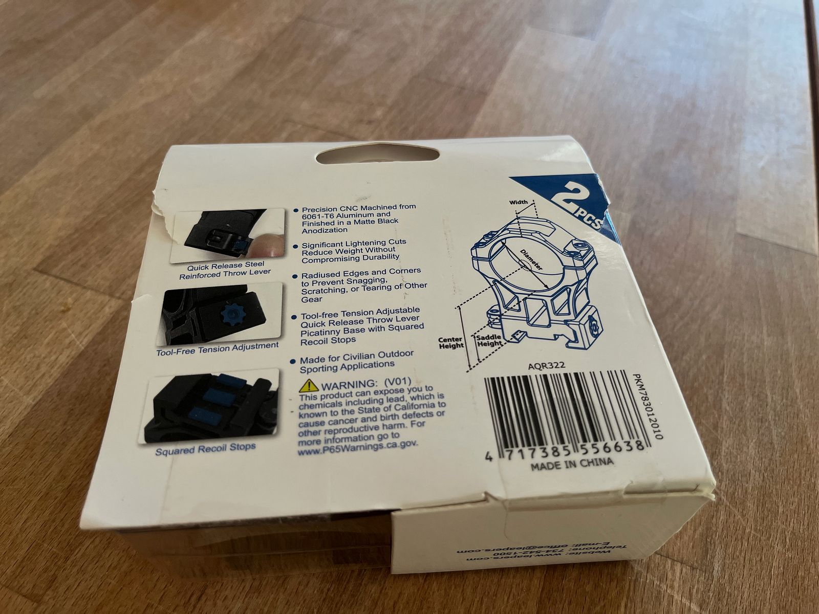 Anelli UTG ACCU SYNC 30mm altezza 22mm