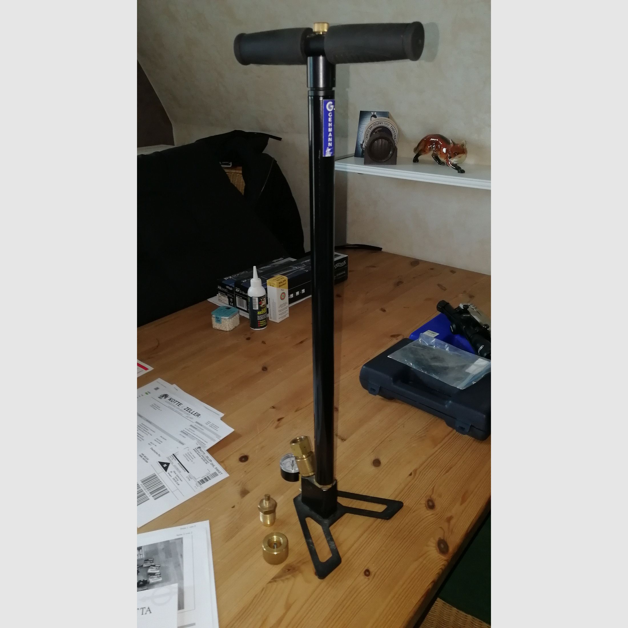 Incienso HW 100 T FSB con bomba de aire comprimido M 220 con mira telescópica, silenciador y accesorios (ver fotos) + 2 rifles de aire más antiguos como regalo