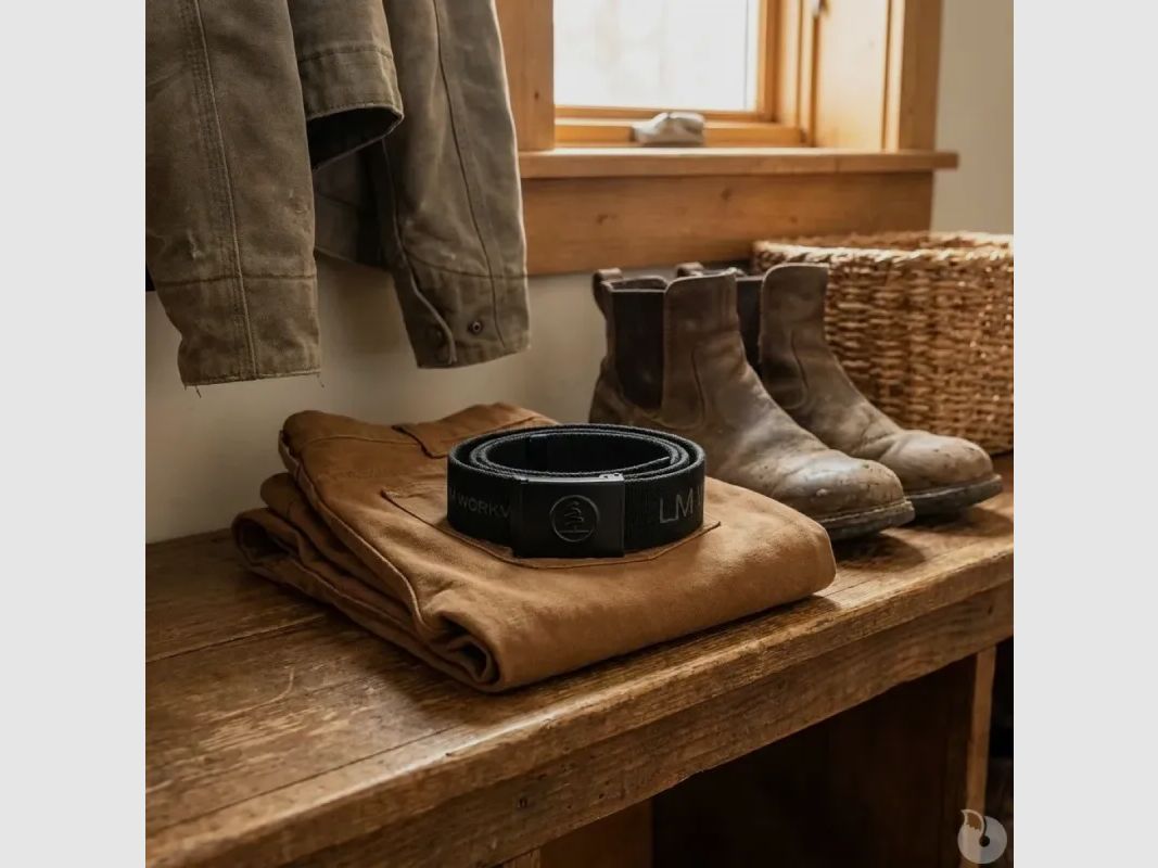 Ceinture recoupable PADDOCK noir 120 cm, image 1 sur 8