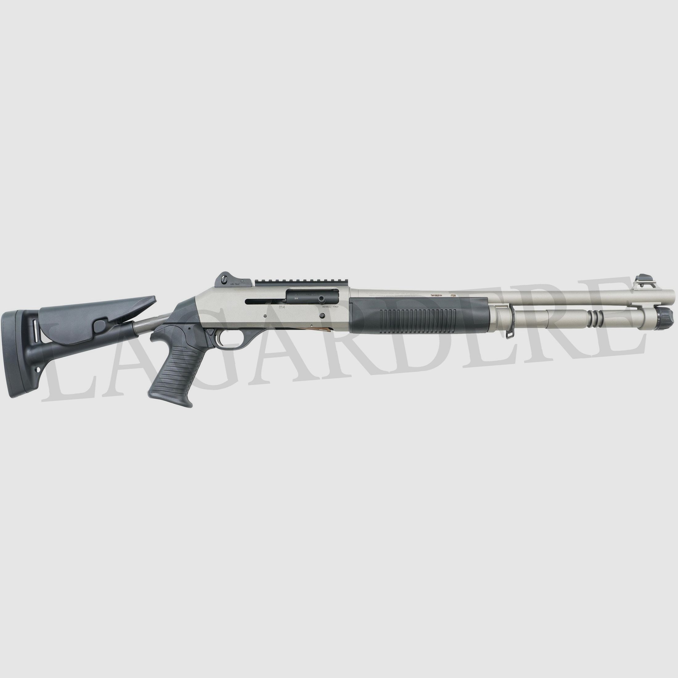 BENELLI M4 SUPER 90 TCT SILVER 18.5" (SHOTGUN WITH SMOOTH BARREL)