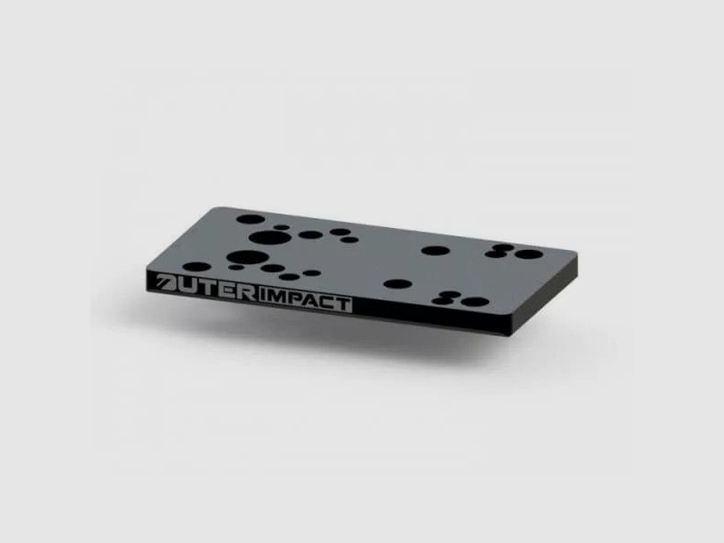 Outerimpact Red Dot Adapterplatte für Glock Schwarz