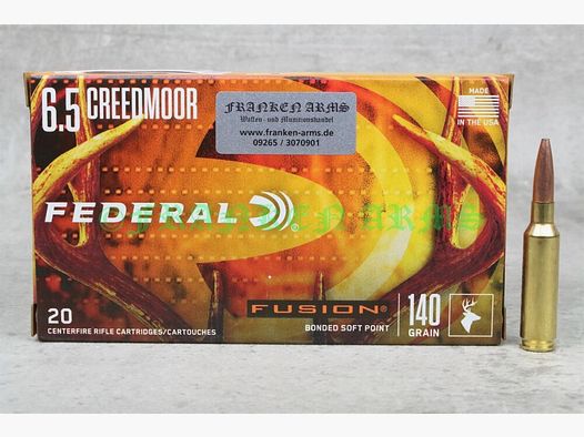Federal Premium 6,5 Creedmoor Fusion 140gr. 9,1g 20 Stück Staffelpreise