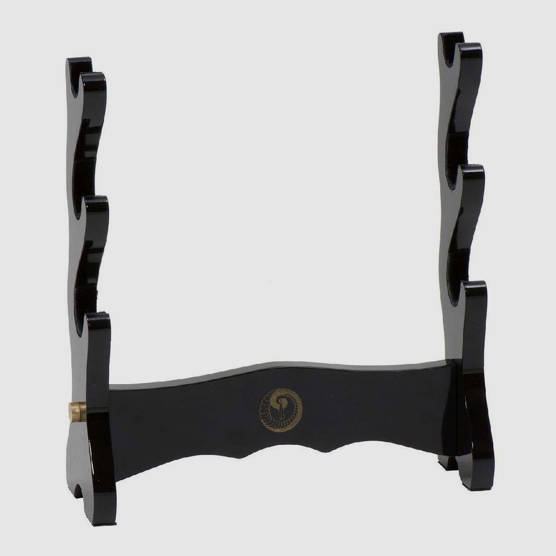 Holzlack-Stnder fr 3 Samurai Schwerter Schwertstnder Schwerthalter