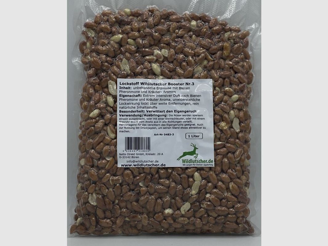 Wildlutscher Booster Nr.3 Nüsse mit Kräuter/ Bienen Pheromonen 1 l