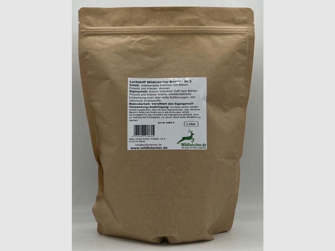 Wildlutscher Booster Nr.3 Nüsse mit Kräuter/ Bienen Pheromonen 1 l