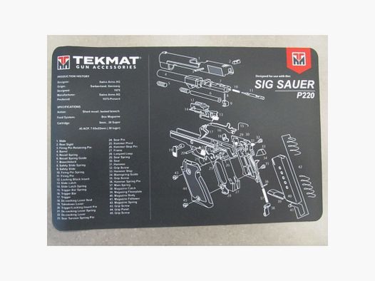 TEKMAT ARBEITSMATTE SIG P220