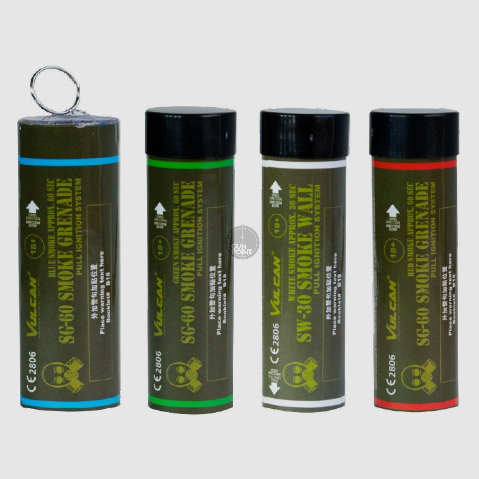 Vulcan Smoke Grenade - Rauchtopf mit Reiznder 60 Sekunden