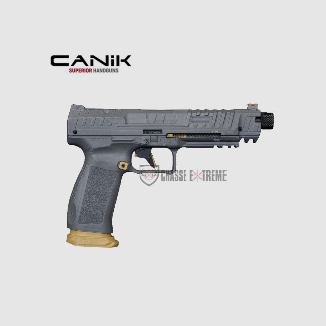 Pistool CANIK Rival Competition 18J Co2 Kal 50 Zilver/Goud, afbeelding 1 van 4
