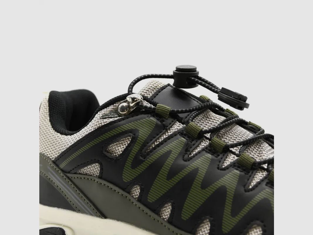 Gemischte Textil- und PU-Sneaker khaki schwarz beige 36 bis 46, Bild 9 von 12