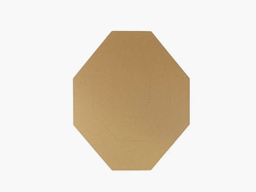 CIBLE CARTON IPSC TAN/WHITE X50