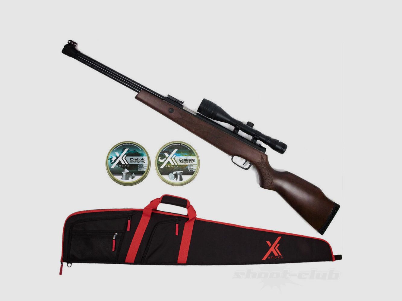 Hämmerli Hämmerli Hunter Force 900 4,5mm Diabolos Futteral - Set